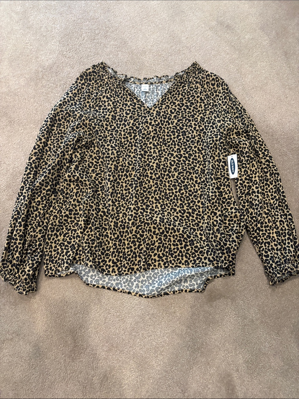 Leopard long sleeve top